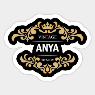 Anya Name Sticker